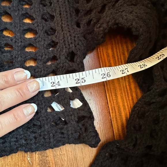 Cupshe Long Sleeve Cover-Up Crop Top 🖤 - Picture 6 of 7